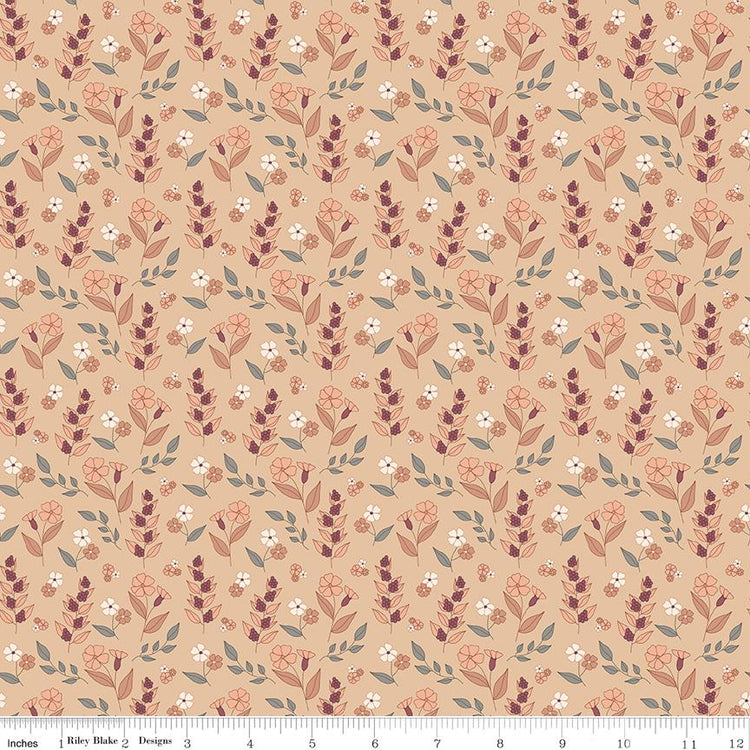 Evening on the Prairie Autumn Floral Beige by Modern Prairie for Riley Blake Designs - C16746-BEIGE