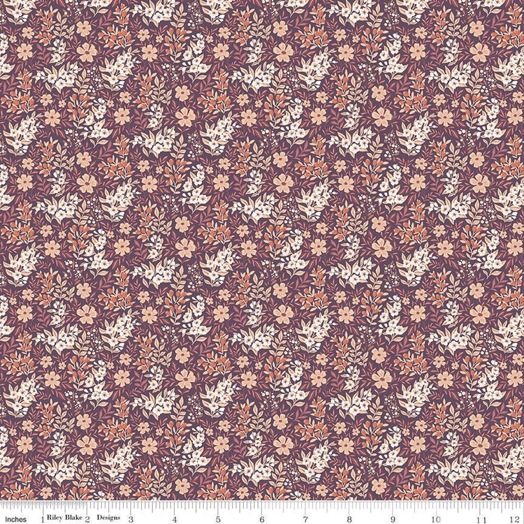 Evening on the Prairie Ditsy Floral Purple by Modern Prairie for Riley Blake Designs - C16747-PURPLE