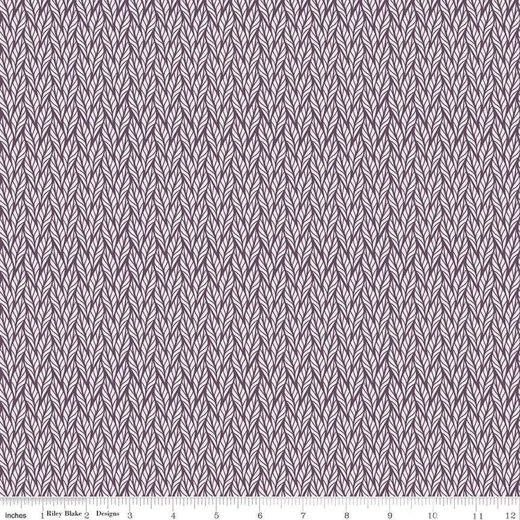 Evening on the Prairie Geo Leaves Purple by Modern Prairie for Riley Blake Designs - C16750-PURPLE