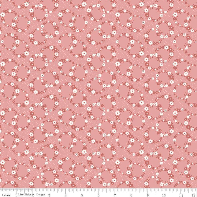 Mary Catherine Wreaths Mellow Rose by Amy Smart for Riley Blake Designs - C16701-MELLOWROSE