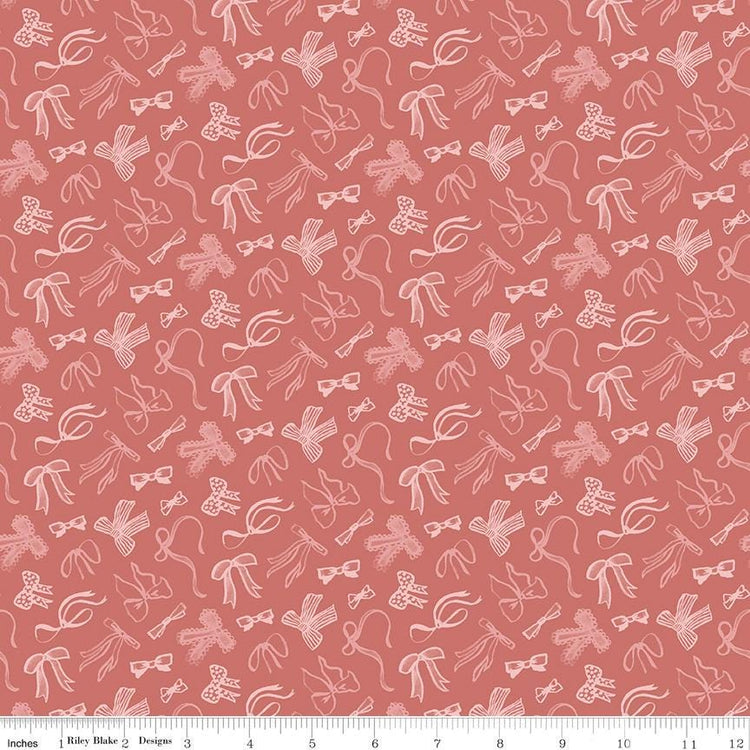 Mary Catherine Bows Faded Red by Amy Smart for Riley Blake Designs - C16702-FADEDRED
