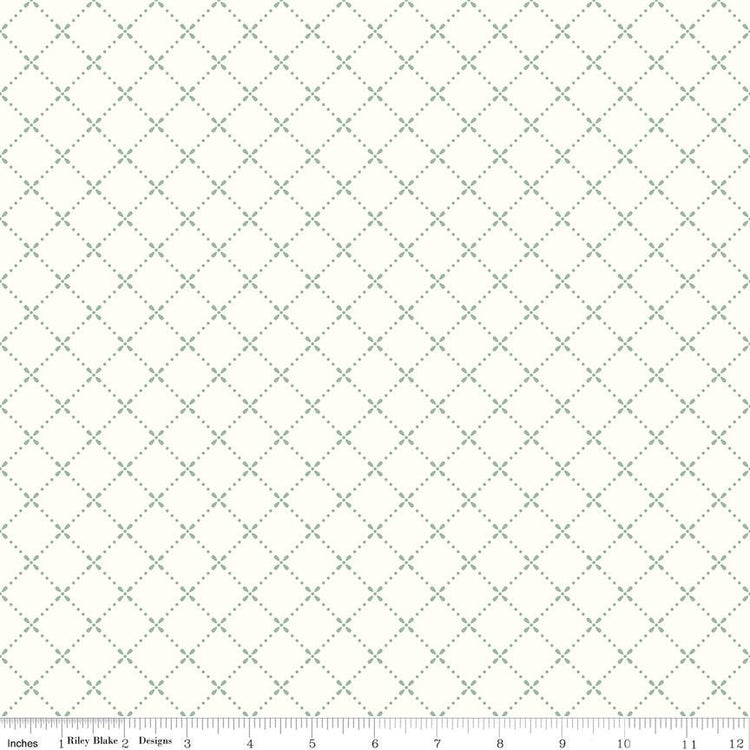 Mary Catherine Grid Cloud by Amy Smart for Riley Blake Designs - C16704-CLOUD