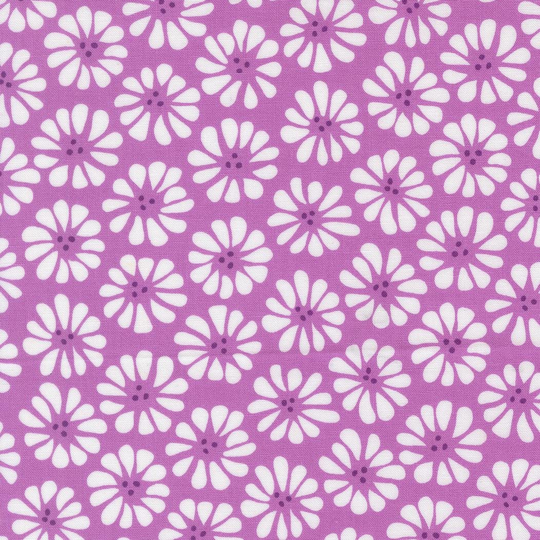 Pick Me Lazy Daisy Lilac Florals by Me and My Sister Designs for Moda Fabrics - 22491 19