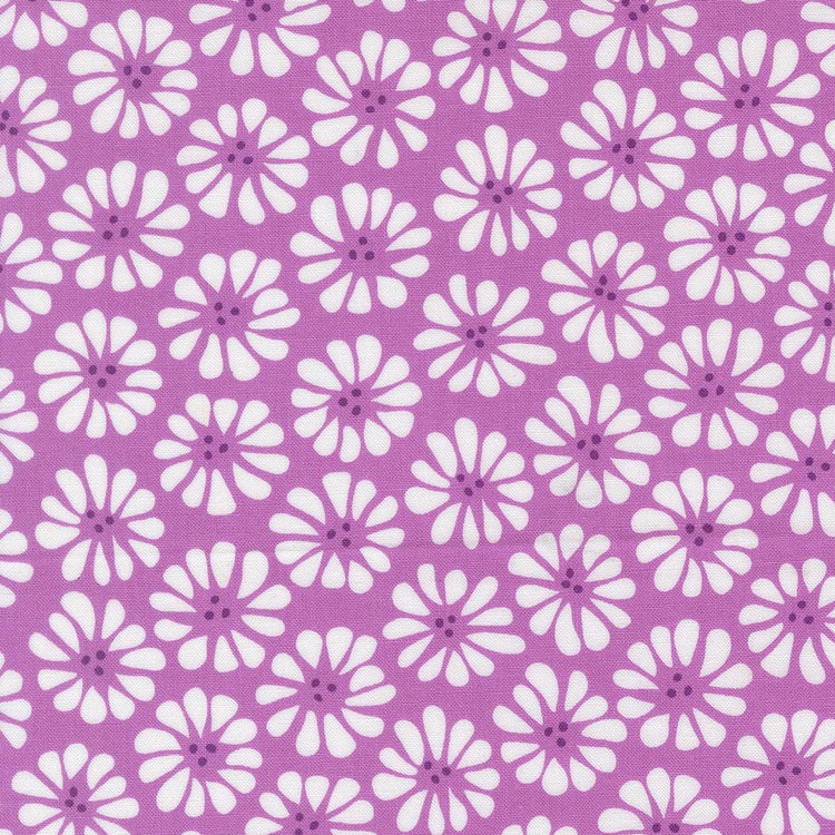 Pick Me Lazy Daisy Lilac Florals by Me and My Sister Designs for Moda Fabrics - 22491 19