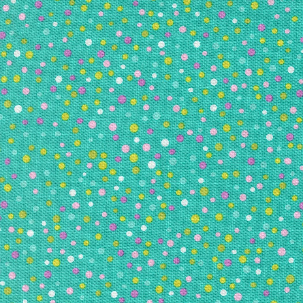 Pick Me Little Dot Aqua Dots by Me and My Sister Designs for Moda Fabrics - 22495 14
