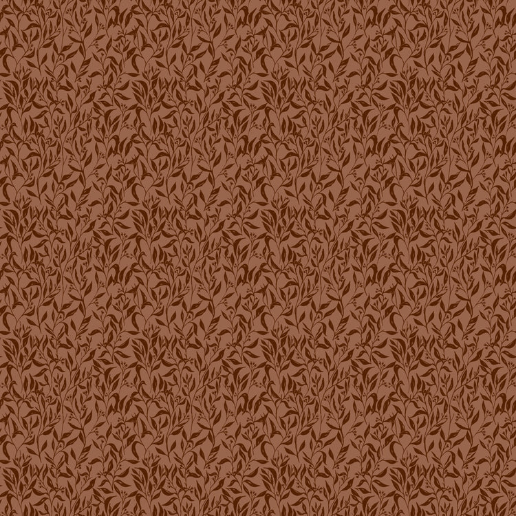 Let's Wander Leaflets Rust by Casey Cometti for Riley Blake Designs - C16884-RUST