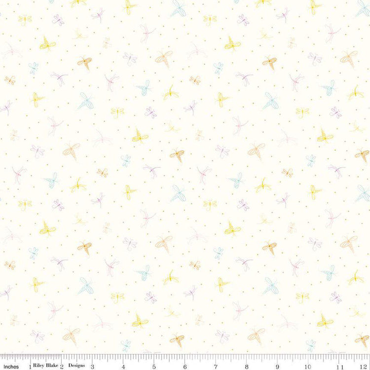 Hush Hush 5 Dashing Dragonflies by Sue Daley for Riley Blake Designs - C16958-DRAGONFLIES