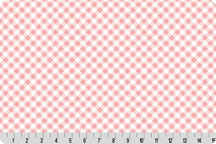 Quilting Cuddle Cottage Rose Lane Gingham Seashell by Shannon Fabrics