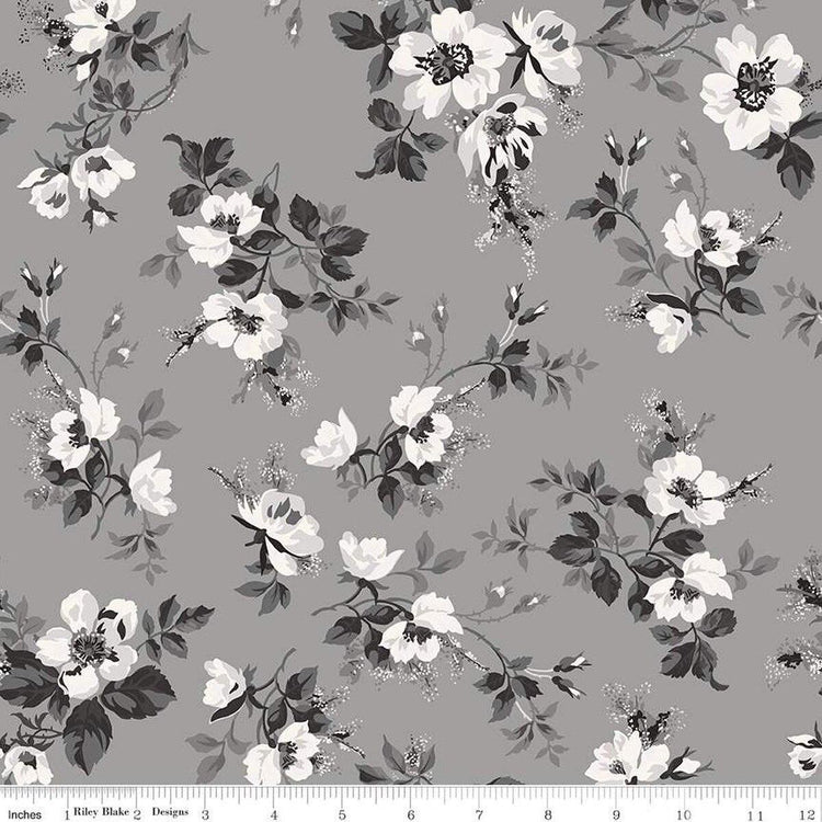 Ink & Ivory Main Gray by The RBD Designers for Riley Blake Designs - C16910-GRAY