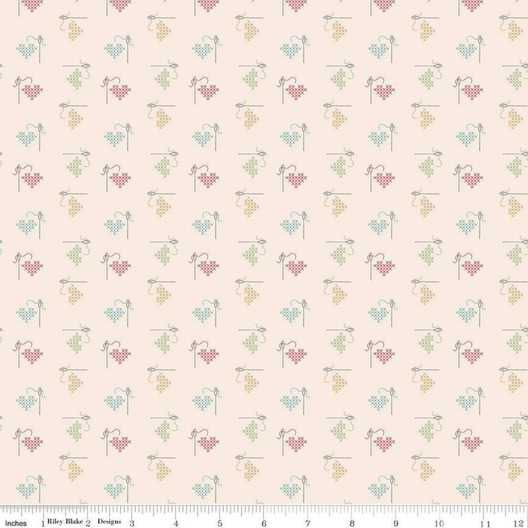 Hush Hush 5 Stitched With Love by Amber Johnson for Riley Blake Designs - C16951-STITCHED