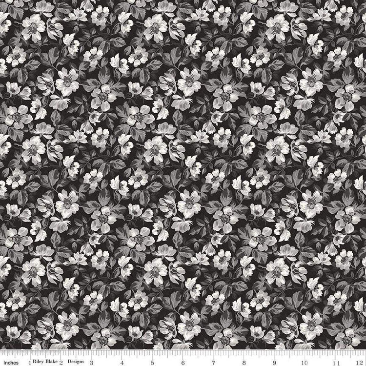 Ink & Ivory Floral Ink by The RBD Designers for Riley Blake Designs - C16911-INK