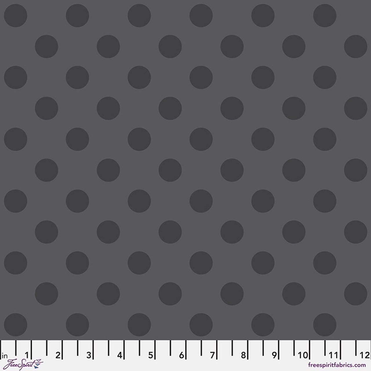 True Colors Pom Pom - Carbon by Tula Pink for Free Spirit Fabrics - PWTP118.CARBON