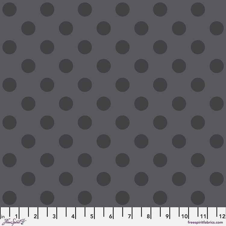 True Colors Pom Pom - Carbon by Tula Pink for Free Spirit Fabrics - PWTP118.CARBON