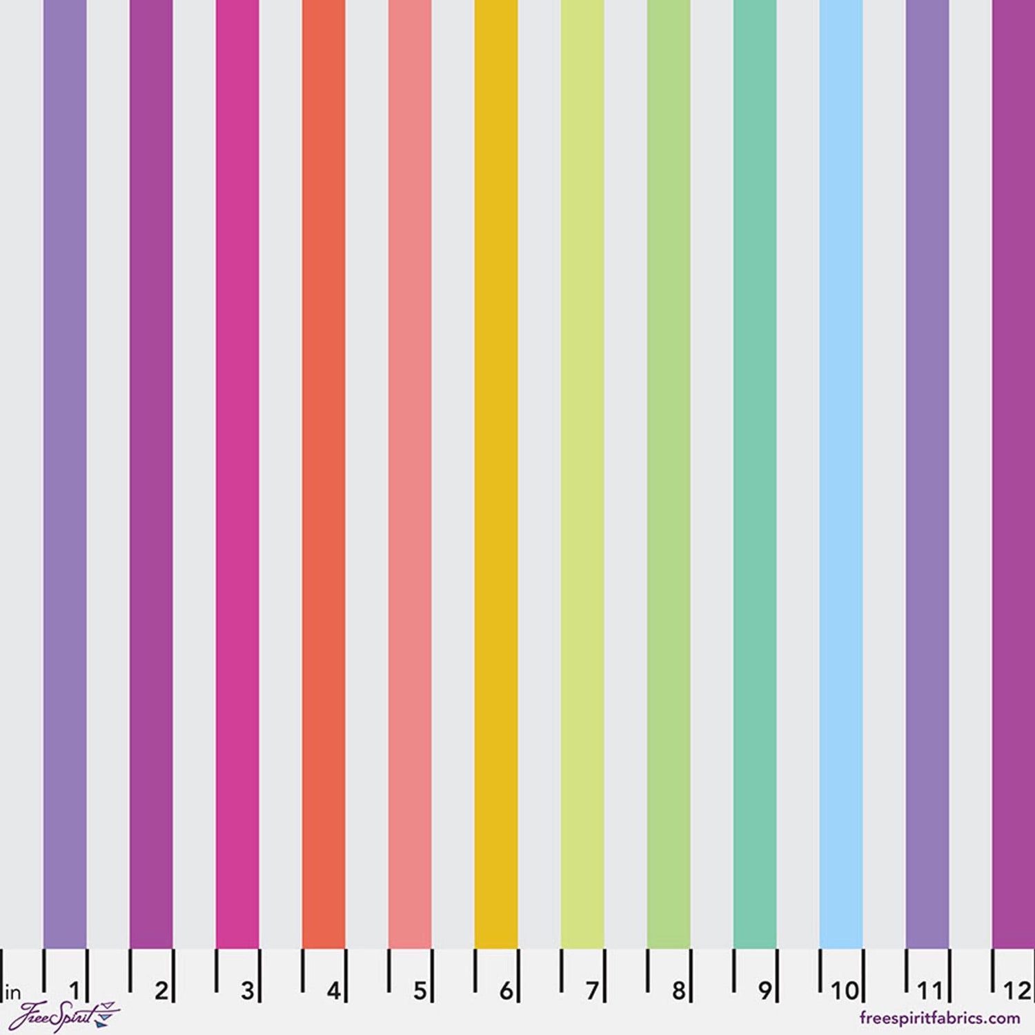True Colors Disco Stripe - Whisper by Tula Pink for Free Spirit Fabrics - PWTP231.WHISPER