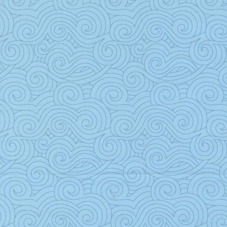 High Flight Turbulence Blenders Swirls Sky by Sariditty for Moda Fabrics - 45065 14