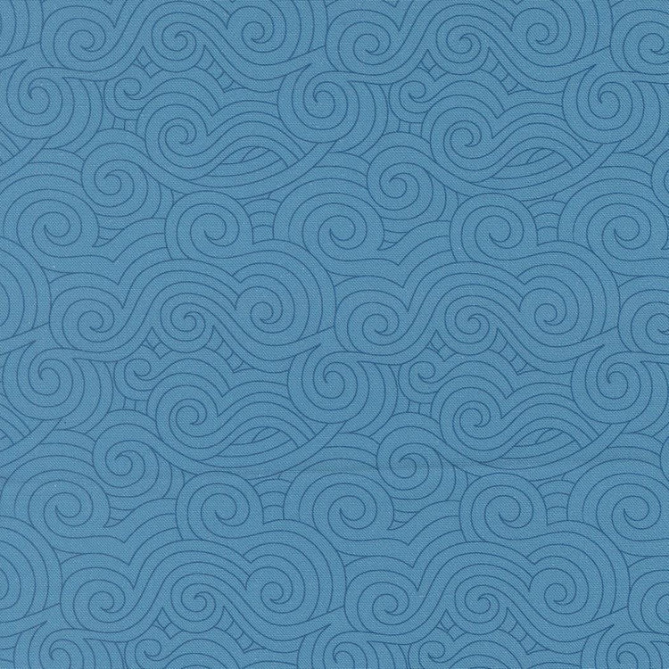 High Flight Turbulence Blenders Swirls Lake by Sariditty for Moda Fabrics - 45065 16
