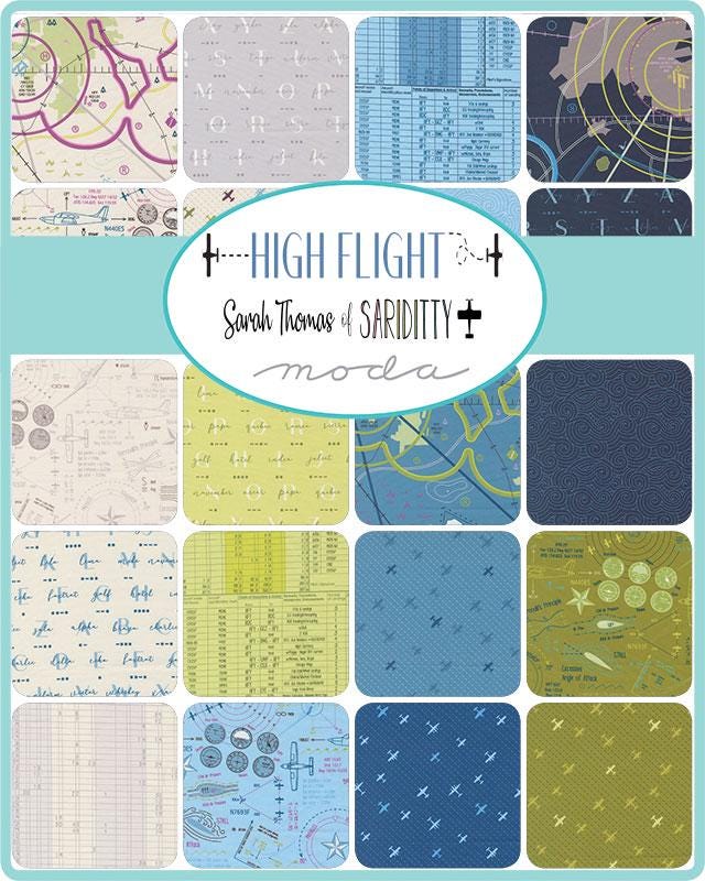 High Flight Fat Quarter Bundle by Sariditty for Moda Fabrics - 45060AB - 26 pieces