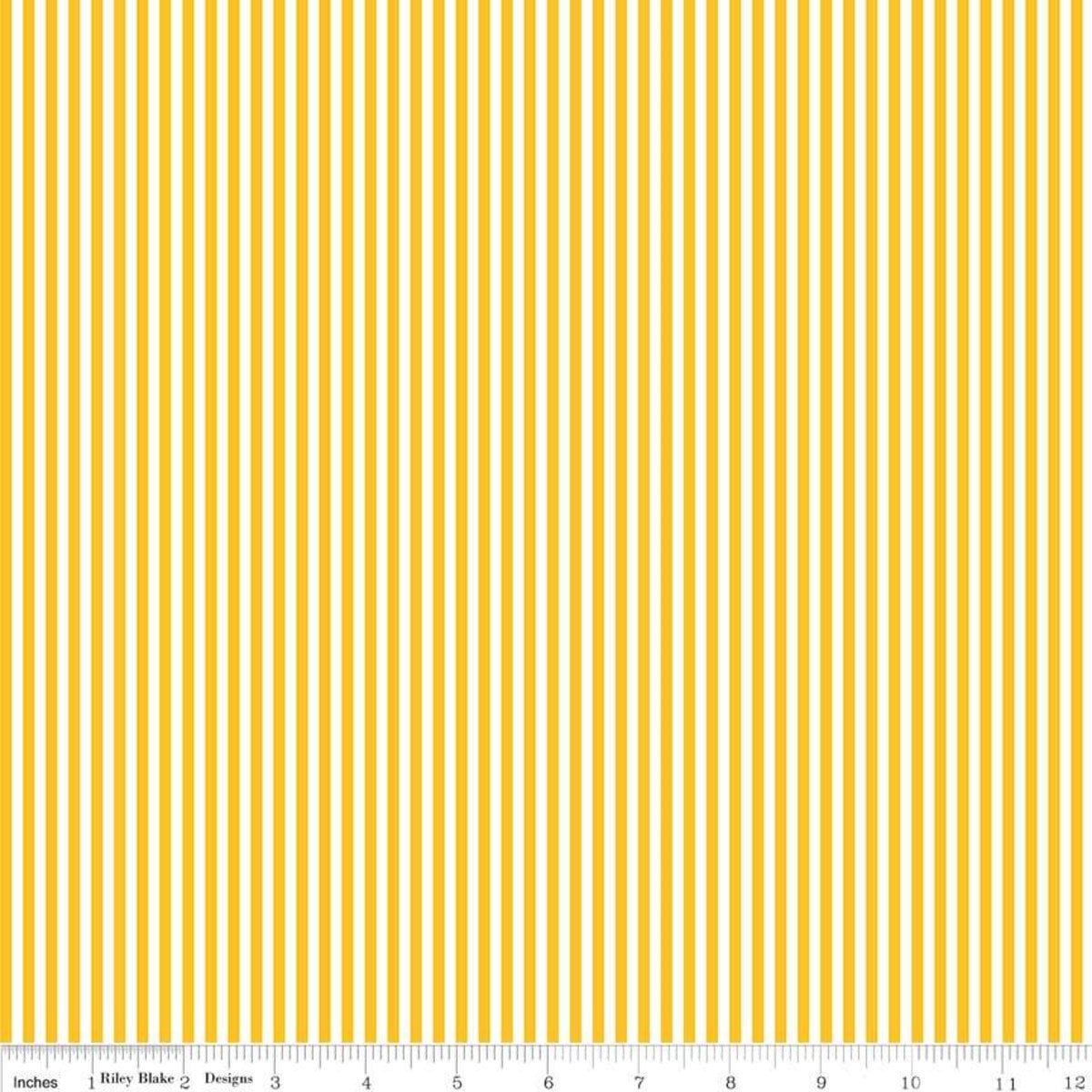 Mustard 1/8 Stripe by Riley Blake Designs