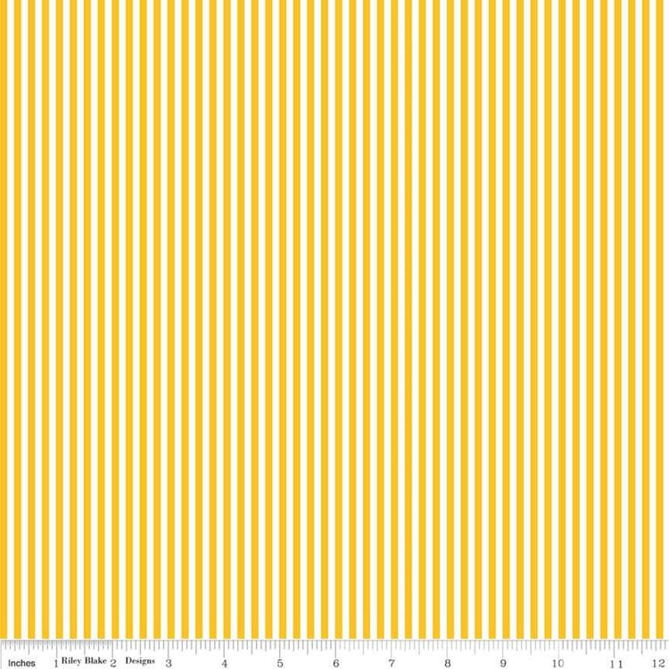 Mustard 1/8 Stripe by Riley Blake Designs