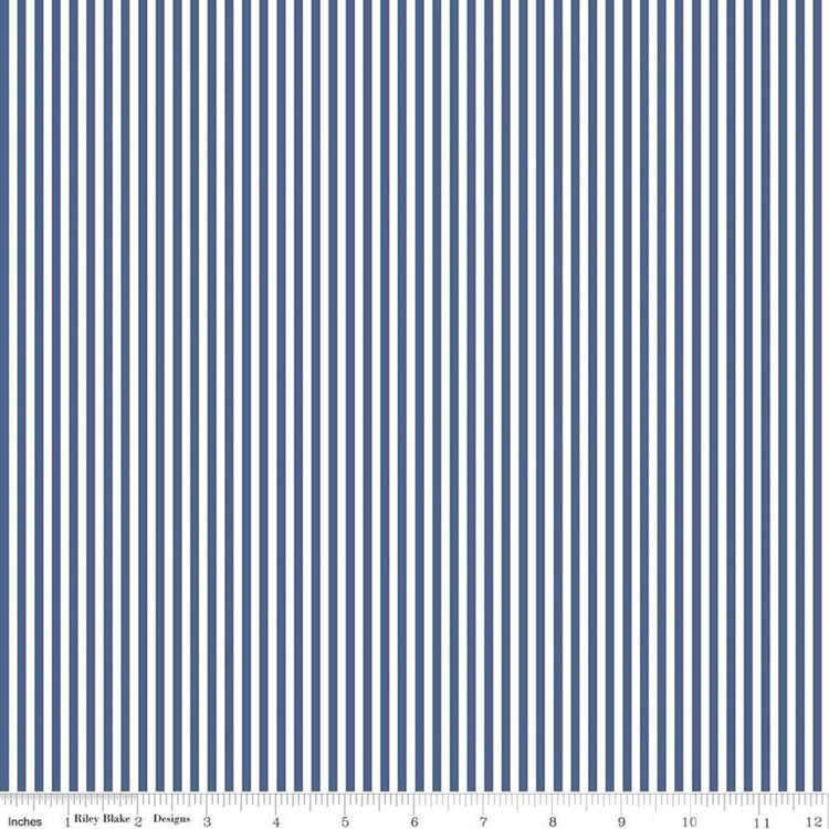 Denim 1/8 Stripe by Riley Blake Designs