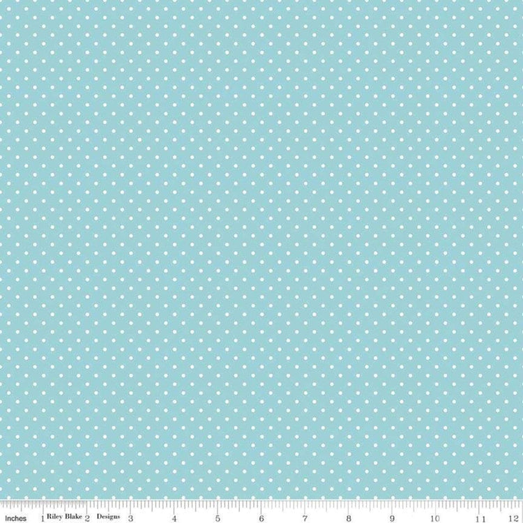 Swiss Dot Aqua by Riley Blake Designs