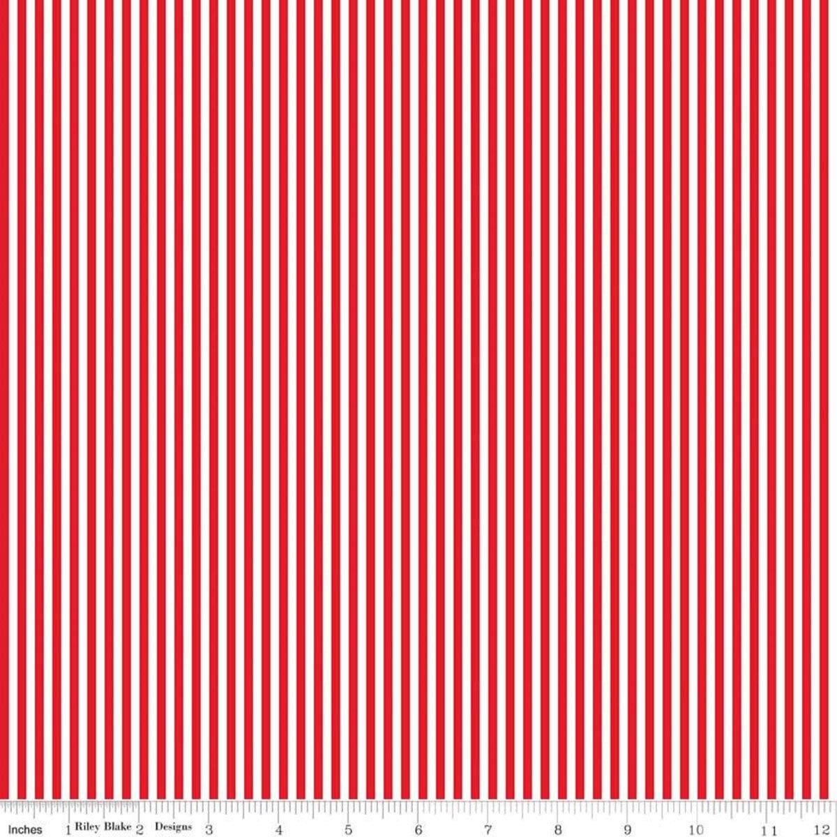 Red 1/8 Stripe by Riley Blake Designs