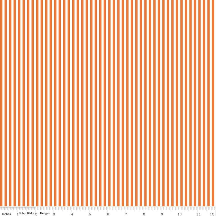 Orange 1/8 Stripe by Riley Blake Designs