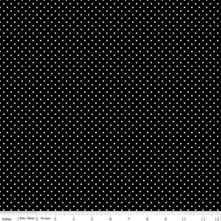 Swiss Dot Black by Riley Blake Designs