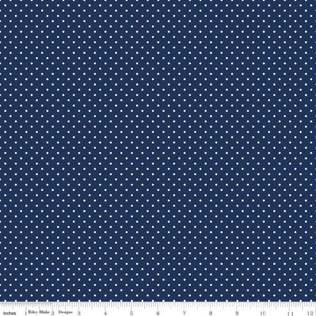 Swiss Dot Navy by Riley Blake Designs