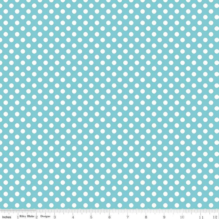 Small Dots Aqua by Riley Blake Designs