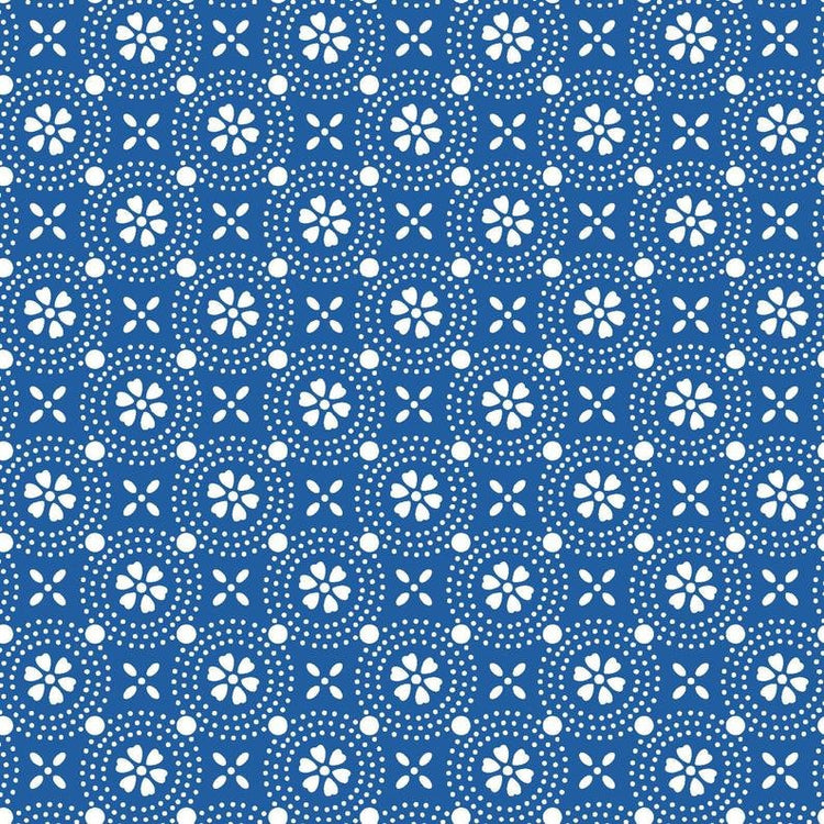 Blue Dotted Circles Designed by Kim Christopherson of Kimberbell Designs for Maywood Studios