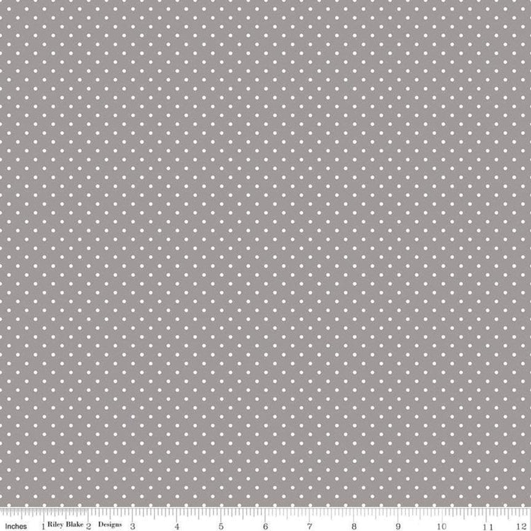 Swiss Dot Gray by Riley Blake Designs