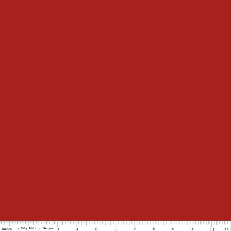Confetti Cottons Barn Red Solid by Riley Blake Designs