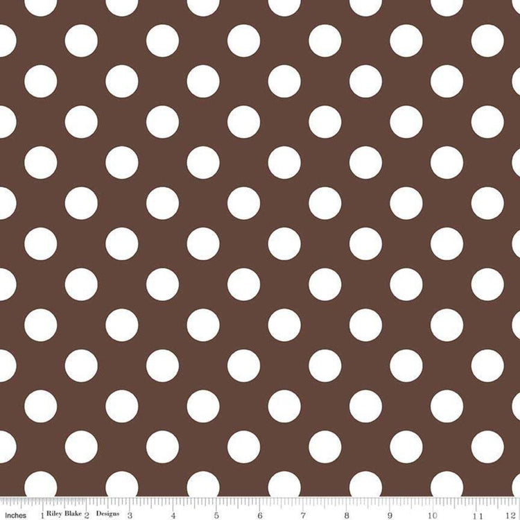 Medium Dots Brown by Riley Blake Designs