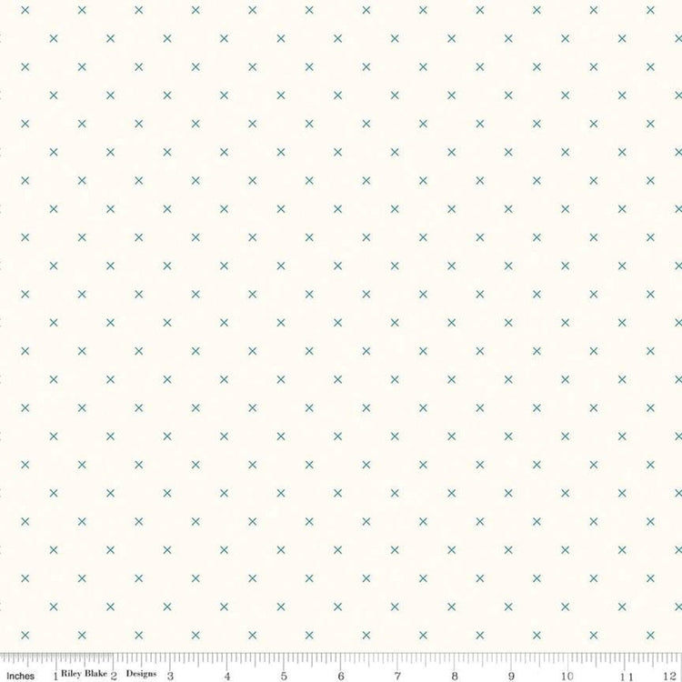 On Cloud Jade Bee Cross Stitch by Lori Holt of Bee in my Bonnet for Riley Blake Designs