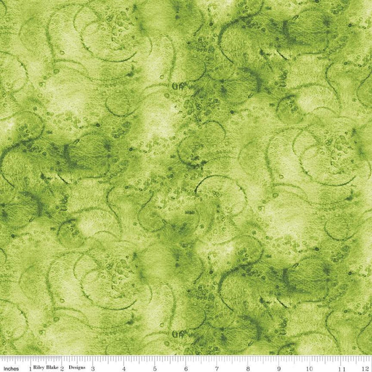 Painter's Palette Swirl Lime by Riley Blake Designs