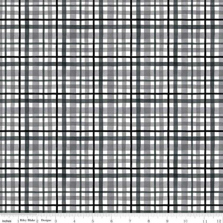 Plaid Gray of At the Lake by Tara Reed for Riley Blake Designs