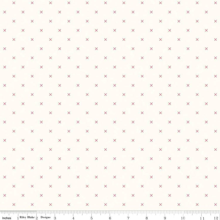 On Cloud Cayenne Bee Cross Stitch by Lori Holt of Bee in my Bonnet for Riley Blake Designs