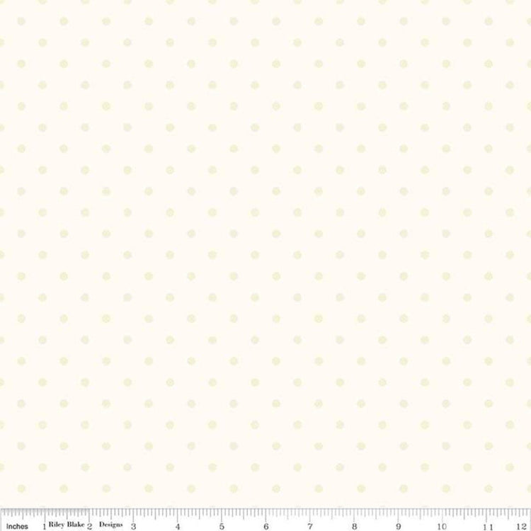 Swiss Dot Tone on Tone Cream by Riley Blake Designs