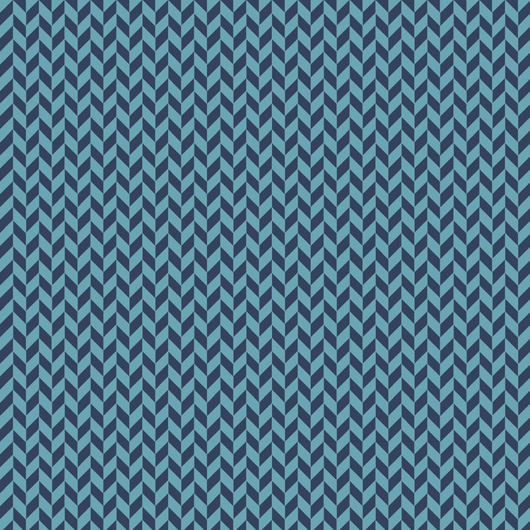 Navy Blue Herringbone Texture Designed by Kim Christopherson of Kimberbell Designs for Maywood Studios