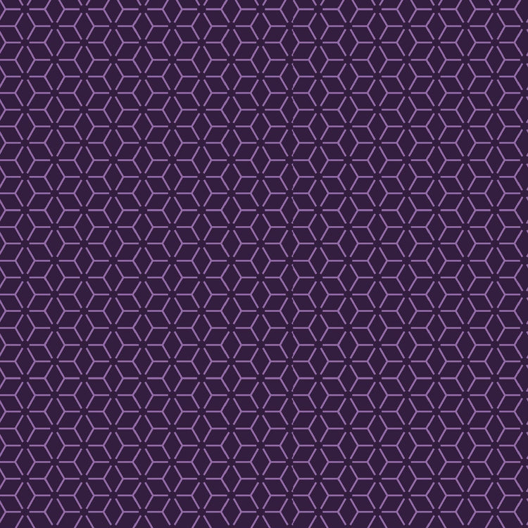 Purple Connected Stars Designed by Kim Christopherson of Kimberbell Designs for Maywood Studios