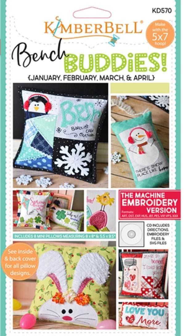 Bench Buddies (January, February, March & April) by Kimberbell Designs