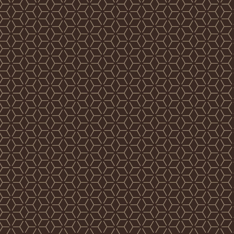 Brown Connected Stars Designed by Kim Christopherson of Kimberbell Designs for Maywood Studios