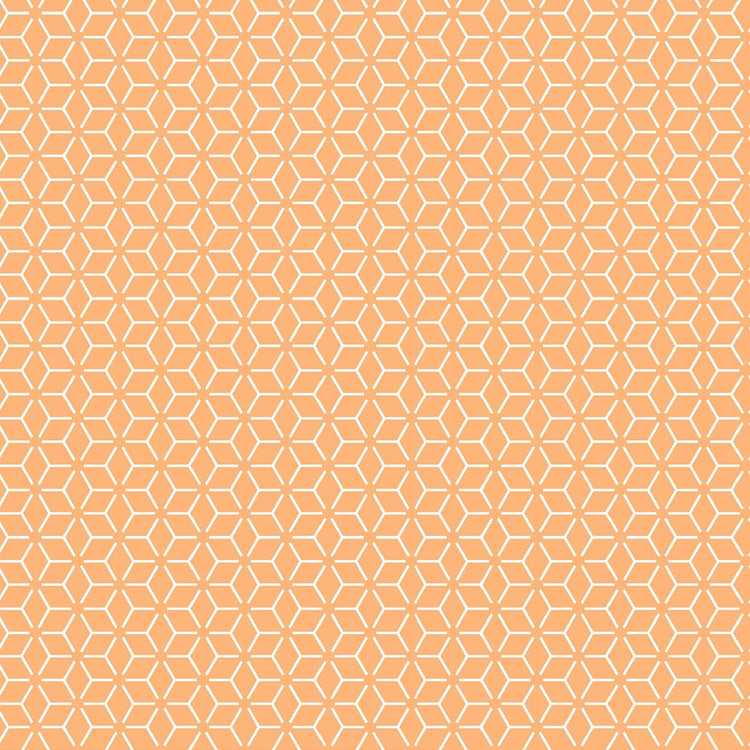Orange Connected Stars Designed by Kim Christopherson of Kimberbell Designs for Maywood Studios