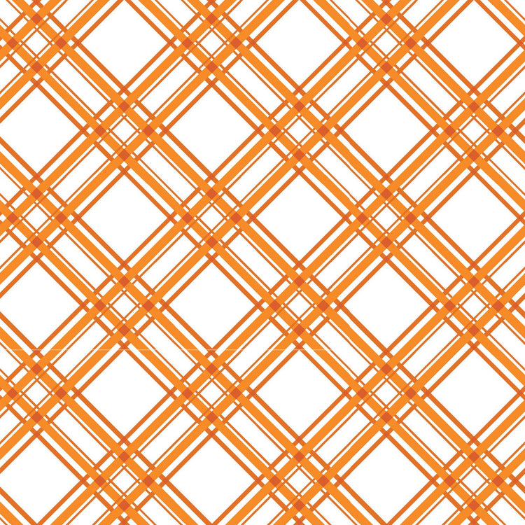Orange Diagonal Plaid Designed by Kim Christopherson of Kimberbell Designs for Maywood Studios