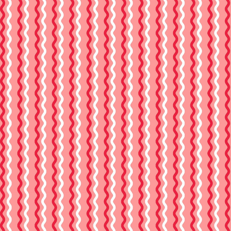Pink Wavy Stripe Designed by Kim Christopherson of Kimberbell Designs for Maywood Studios