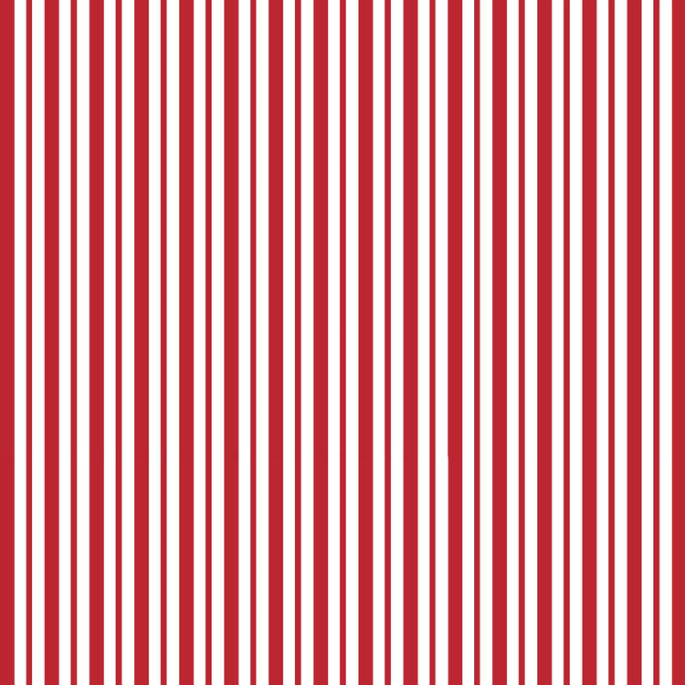 Red Mini Awning Stripe Designed by Kim Christopherson of Kimberbell Designs for Maywood Studios