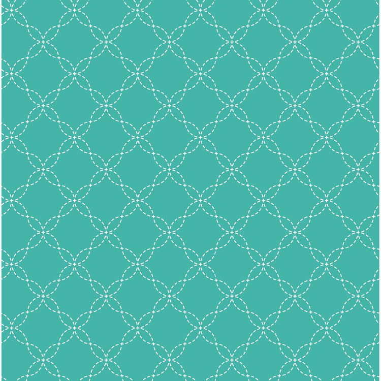 Teal Lattice Designed by Kim Christopherson of Kimberbell Designs for Maywood Studios