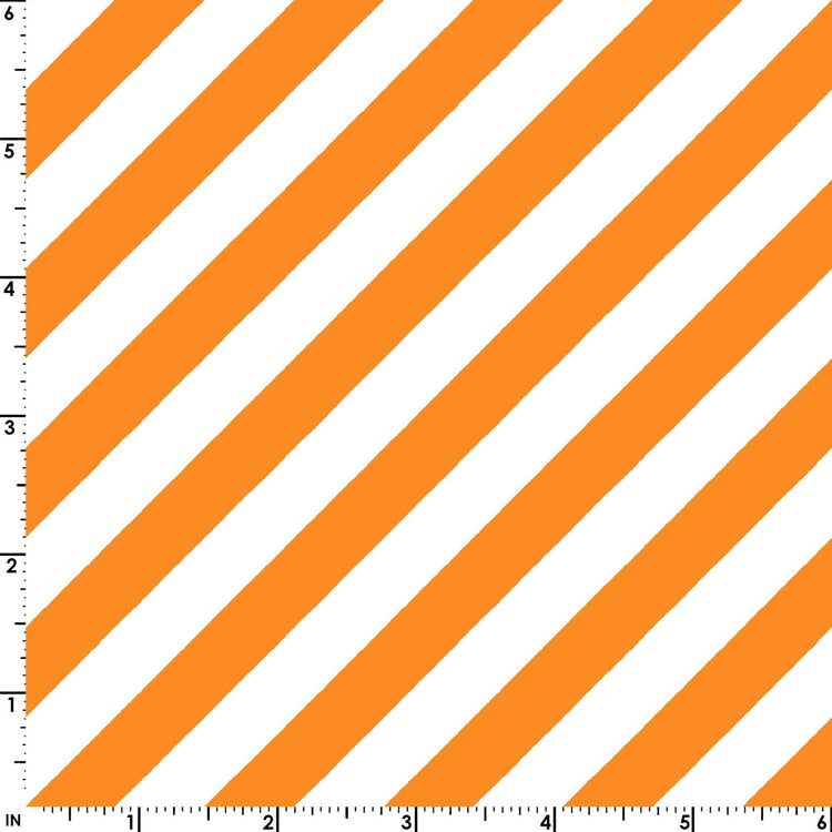 Witchy Stripe Orange and White of Hometown Halloween Designed by Kim Christopherson of Kimberbell Designs for Maywood Studios