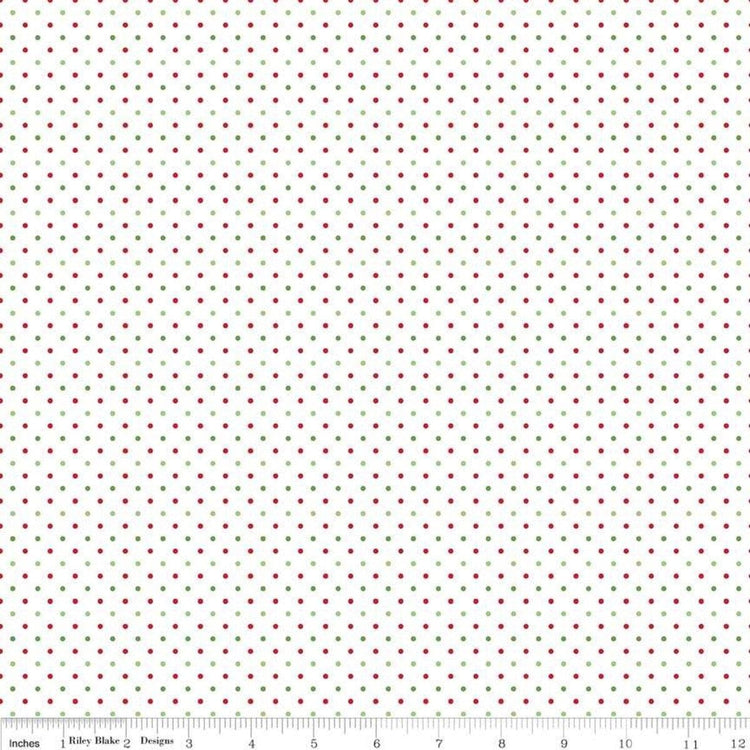 Swiss Dot Christmas by Riley Blake Designs